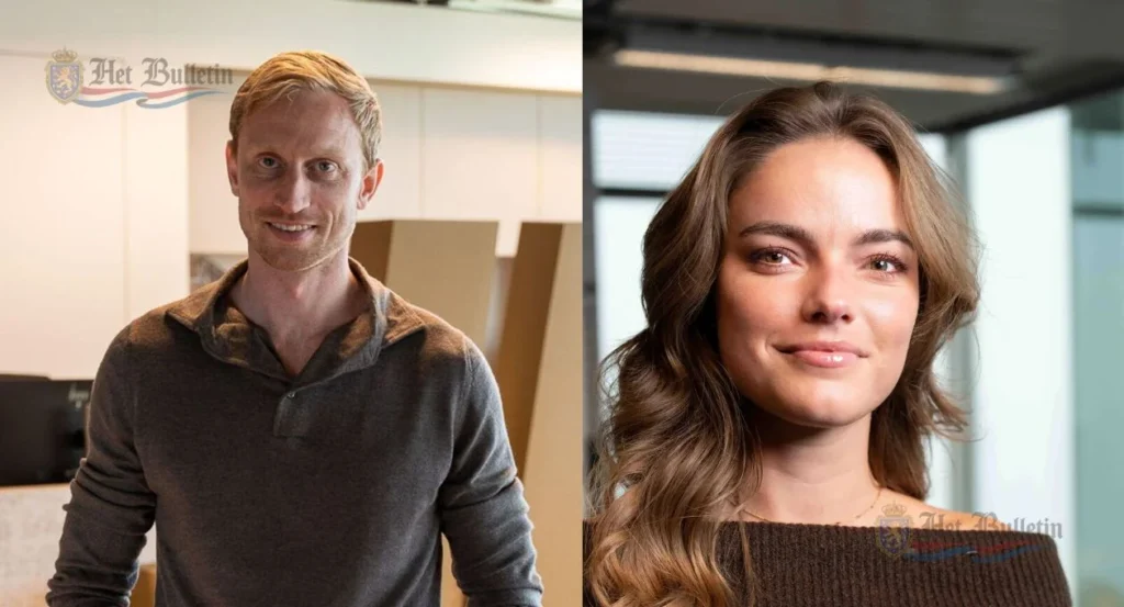 Nick Hillebrand vriendin, oprichter en CEO van JEX tijdens een zakelijk interview.
