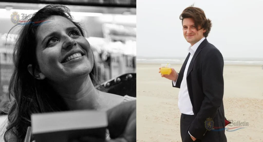 Ronit Palache vriend (David van Tijn) journalist en schrijver tijdens een publiek optreden.